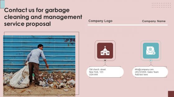 Contact Us For Garbage Cleaning And Management Service Proposal Elements PDF Contact Us For Garbage Cleaning And Management Service Proposal Elements PDF