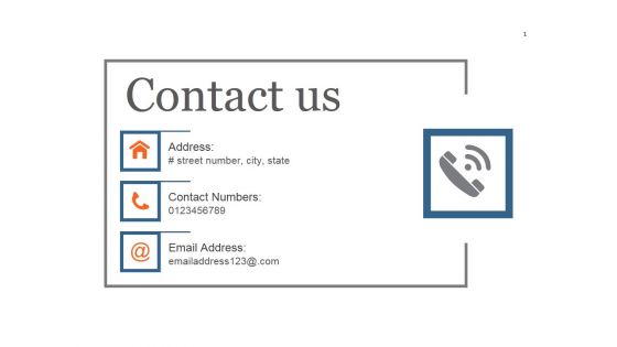 Contact Us Ppt PowerPoint Presentation Visual Aids