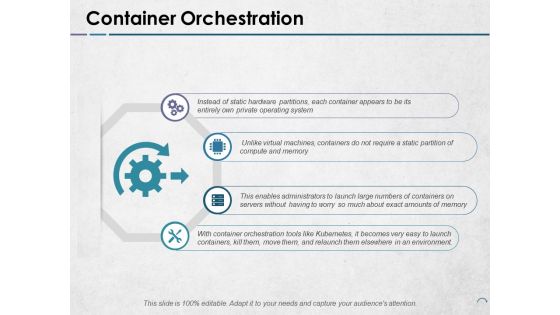 Container Orchestration Ppt PowerPoint Presentation Portfolio Example File