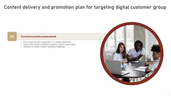 Content Delivery And Promotion Plan For Targeting Digital Customer Group Ppt PowerPoint Presentation Complete Deck With Slides