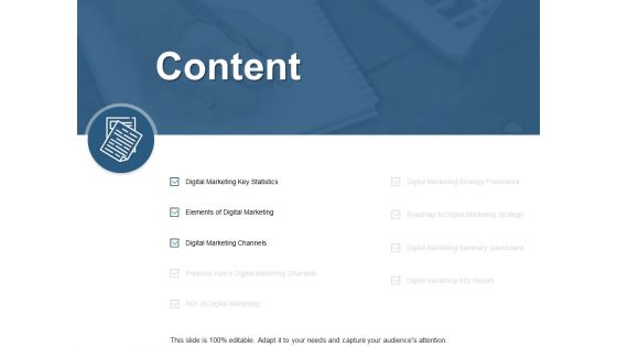 Content Digital Marketing Channels Ppt PowerPoint Presentation Layouts Show