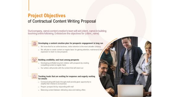 Content Writer Proposal Template Ppt PowerPoint Presentation Complete Deck With Slides