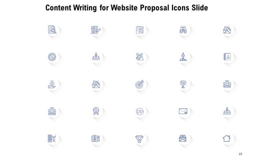 Content Writing For Website Proposal Ppt PowerPoint Presentation Complete Deck With Slides
