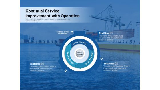 Continual Service Improvement With Operation Ppt PowerPoint Presentation File Outfit PDF