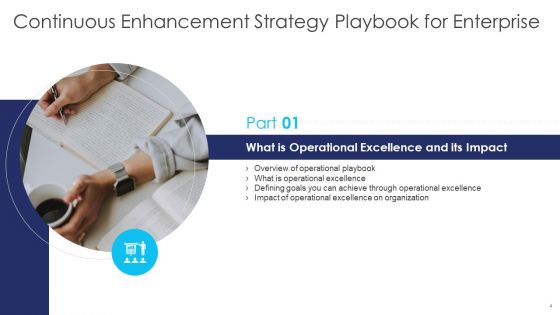 Continuous Enhancement Strategy Playbook For Enterprise Ppt PowerPoint Presentation Complete Deck With Slides