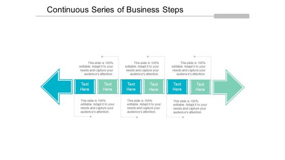 Continuous Series Of Business Steps Ppt PowerPoint Presentation Show Clipart