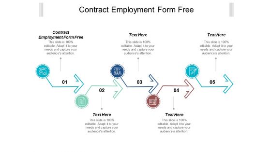 Contract Employment Form Free Ppt Powerpoint Presentation Gallery Show Cpb