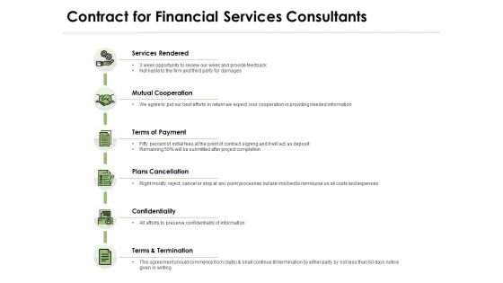 Contract For Financial Services Consultants Ppt PowerPoint Presentation Professional Templates