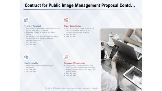 Contract For Public Image Management Proposal Contd Ppt PowerPoint Presentation File Layout