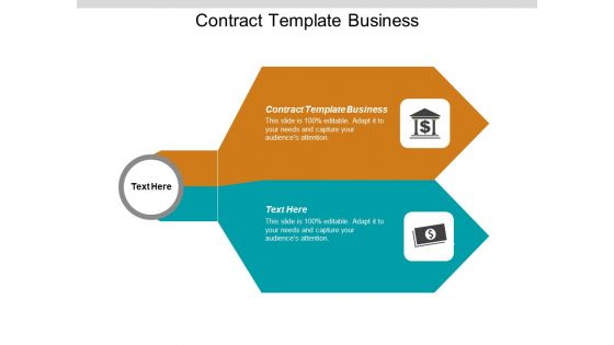 Contract Template Business Ppt PowerPoint Presentation Portfolio Show Cpb
