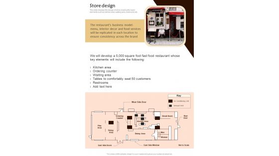 Contractor Bid Proposal For Hotel Dealership Store Design One Pager Sample Example Document