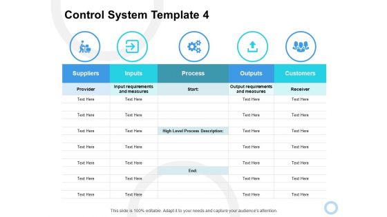 Control System Process Ppt PowerPoint Presentation Infographic Template Master Slide