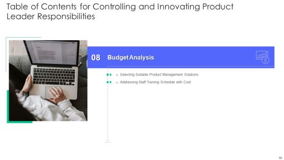 Controlling And Innovating Product Leader Responsibilities Ppt PowerPoint Presentation Complete Deck With Slides