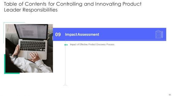 Controlling And Innovating Product Leader Responsibilities Ppt PowerPoint Presentation Complete Deck With Slides