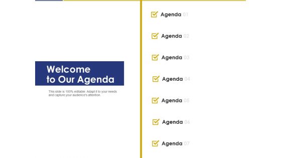 Convertible Note Pitch Deck Funding Strategy Welcome To Our Agenda Ppt PowerPoint Presentation Pictures Clipart PDF