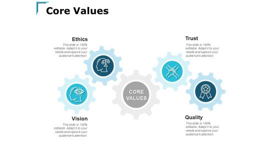 Core Values Ethics Trust Ppt PowerPoint Presentation Ideas Inspiration