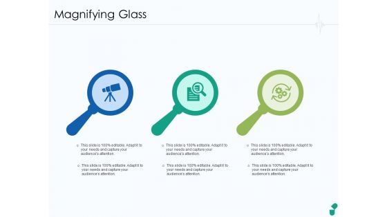 Corona Business Sustain Adapt Improvement Medical Industry Magnifying Glass Ppt File Examples PDF