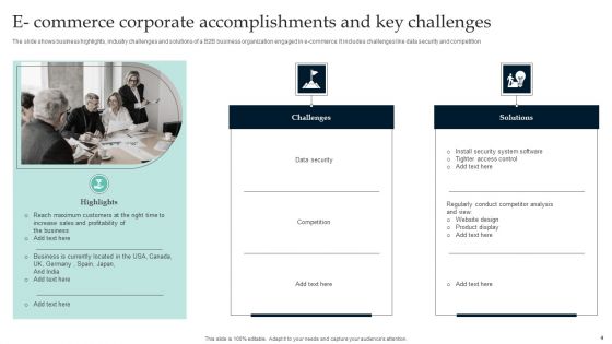 Corporate Accomplishments And Challenges Ppt PowerPoint Presentation Complete Deck With Slides