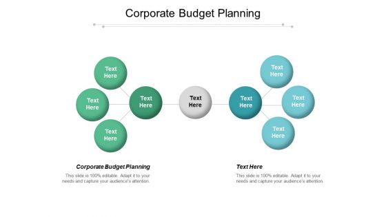 Corporate Budget Planning Ppt PowerPoint Presentation Layouts Visuals Cpb
