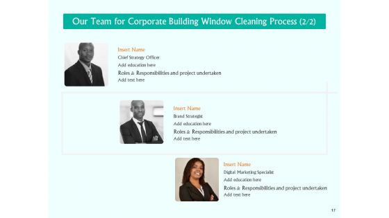 Corporate Building Window Cleaning Process Ppt PowerPoint Presentation Complete Deck With Slides