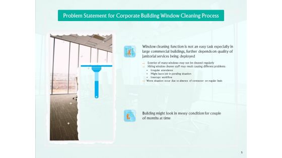 Corporate Building Window Cleaning Process Ppt PowerPoint Presentation Complete Deck With Slides