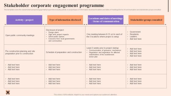 Corporate Communication Strategy Stakeholder Corporate Engagement Programme Diagrams PDF Corporate Communication Strategy Stakeholder Corporate Engagement Programme Diagrams PDF