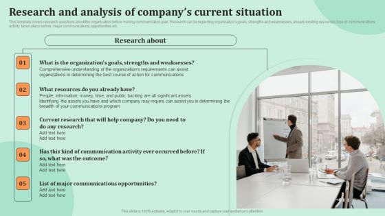 Corporate Communications Research And Analysis Of Companys Current Situation Download PDF