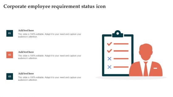 Corporate Employee Requirement Status Icon Icons PDF
