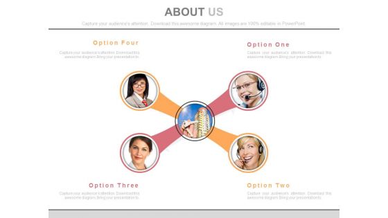 Corporate Employees Introduction Chart Powerpoint Slides