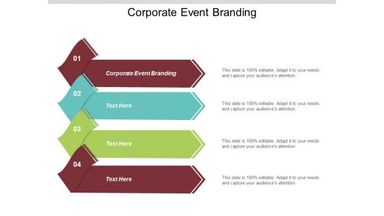 Corporate Event Branding Ppt Powerpoint Presentation Gallery Shapes Cpb