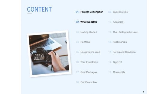 Corporate Event Photography Proposal Template Ppt PowerPoint Presentation Complete Deck With Slides