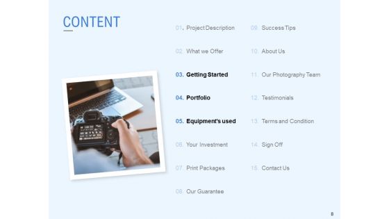 Corporate Event Photography Proposal Template Ppt PowerPoint Presentation Complete Deck With Slides