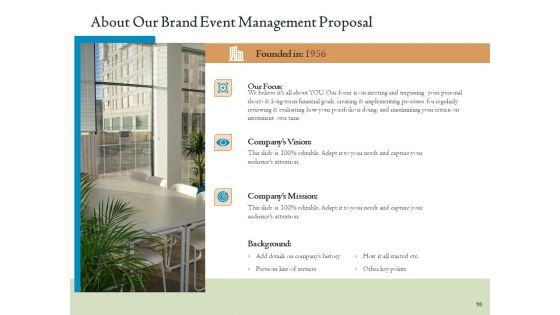 Corporate Event Planning And Management Proposal Ppt PowerPoint Presentation Complete Deck With Slides