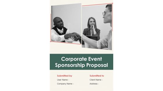 Corporate Event Sponsorship Proposal Example Document Report Doc Pdf Ppt