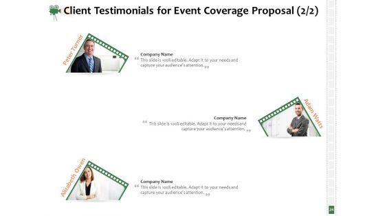 Corporate Event Videography Proposal Ppt PowerPoint Presentation Complete Deck With Slides