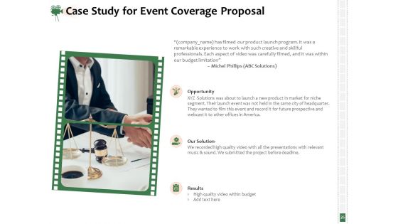 Corporate Event Videography Proposal Ppt PowerPoint Presentation Complete Deck With Slides