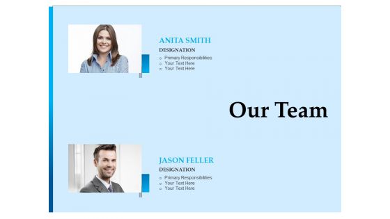 Corporate Fundraising Ideas And Strategies Our Team Ppt Infographics Guidelines PDF