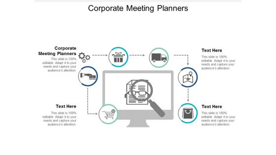 Corporate Meeting Planners Ppt Powerpoint Presentation Pictures Show Cpb