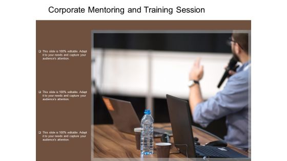 Corporate Mentoring And Training Session Ppt PowerPoint Presentation Inspiration Backgrounds