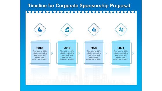 Corporate Partnership Timeline For Corporate Sponsorship Proposal Template PDF