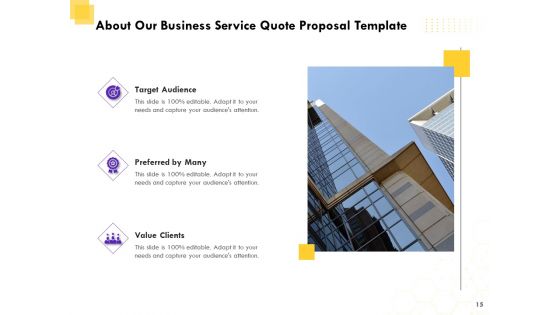 Corporate Service Quote Proposal Ppt PowerPoint Presentation Complete Deck With Slides