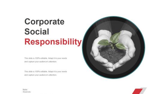 Corporate Social Responsibility Ppt PowerPoint Presentation Ideas Elements