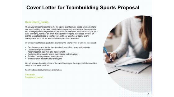 Corporate Sports Team Engagement And Learning Proposal Ppt PowerPoint Presentation Complete Deck With Slides