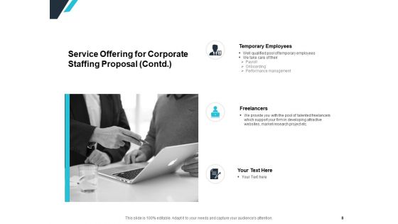Corporate Staffing Proposal Ppt PowerPoint Presentation Complete Deck With Slides