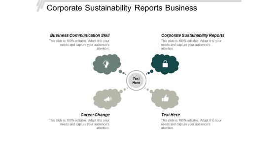 Corporate Sustainability Reports Business Communication Skill Career Change Ppt PowerPoint Presentation Portfolio Graphics