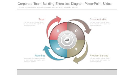 Corporate Team Building Exercises Diagram Powerpoint Slides