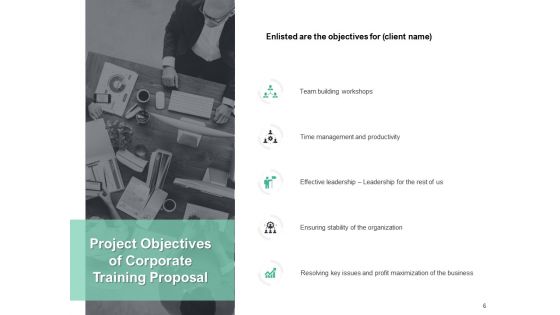 Corporate Training Proposal Ppt PowerPoint Presentation Complete Deck With Slides