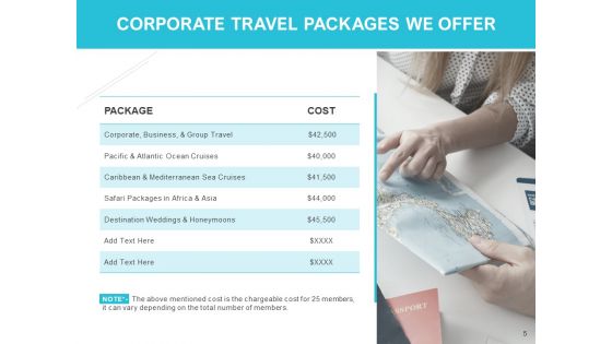Corporate Travel Proposal Ppt PowerPoint Presentation Complete Deck With Slides