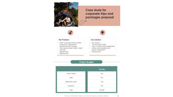 Corporate Trips And Packages Proposal Example Document Report Doc Pdf Ppt