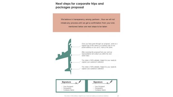 Corporate Trips And Packages Proposal Example Document Report Doc Pdf Ppt